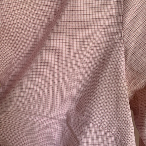 Ann Taylor Button Down Long Sleeve Pink/Red Top 0 - Picture 9 of 12